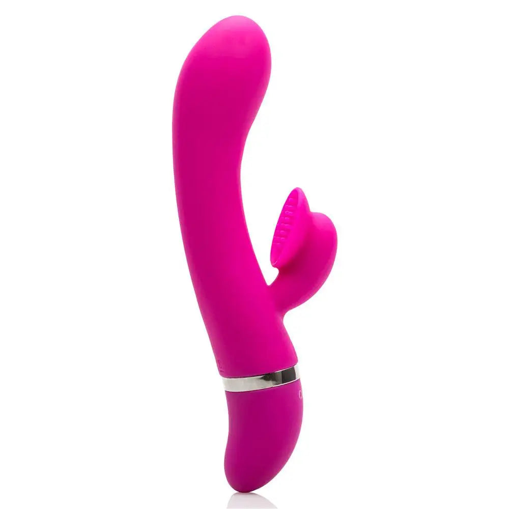 8 - inch Hot Pink 12 - function Powerful G - spot Vibe With Clit Stim - Peaches and Screams