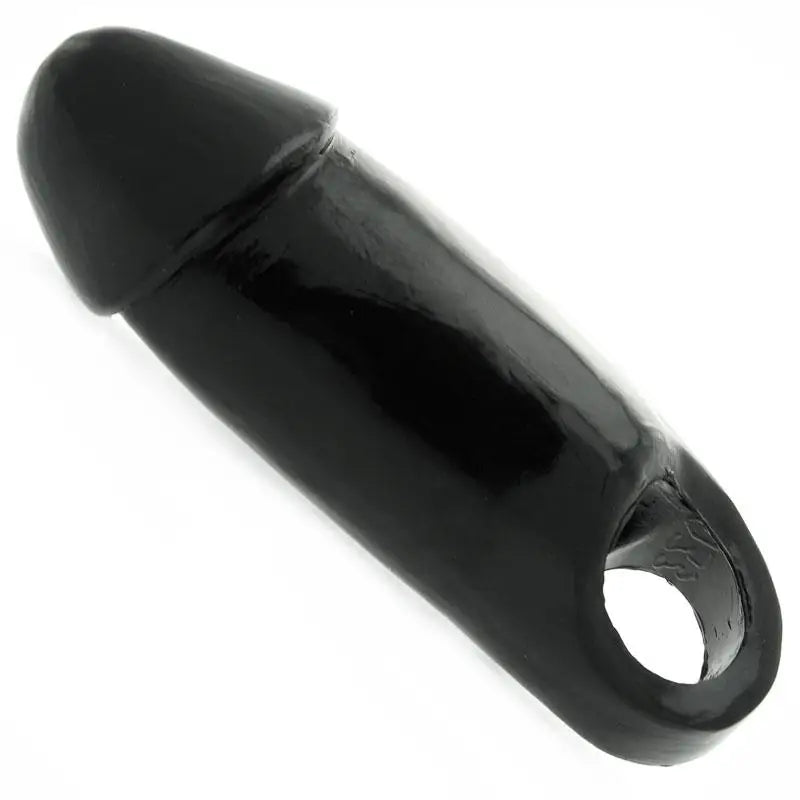 8-inch Master Series Black Penis Sleeve For Him - Peaches and Screams