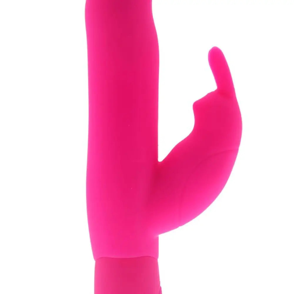 8-inch Pink Waterproof 10-function Rabbit Vibrator with Clit Stim - Peaches and Screams
