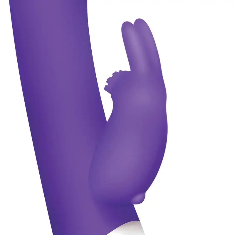 8-inch Purple Bendable Rechargeable G-spot Rabbit Vibrator With Clit Stim - Peaches and Screams