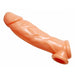 8-inch Realistic Nude Penis Sleeve Enhancer And Ball Stretcher - Peaches Screams