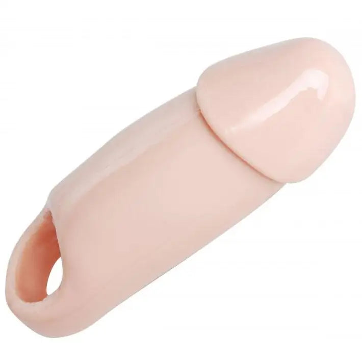 8 - inch Xl Flesh Cock Sleeve With Textured Interior - Peaches and Screams