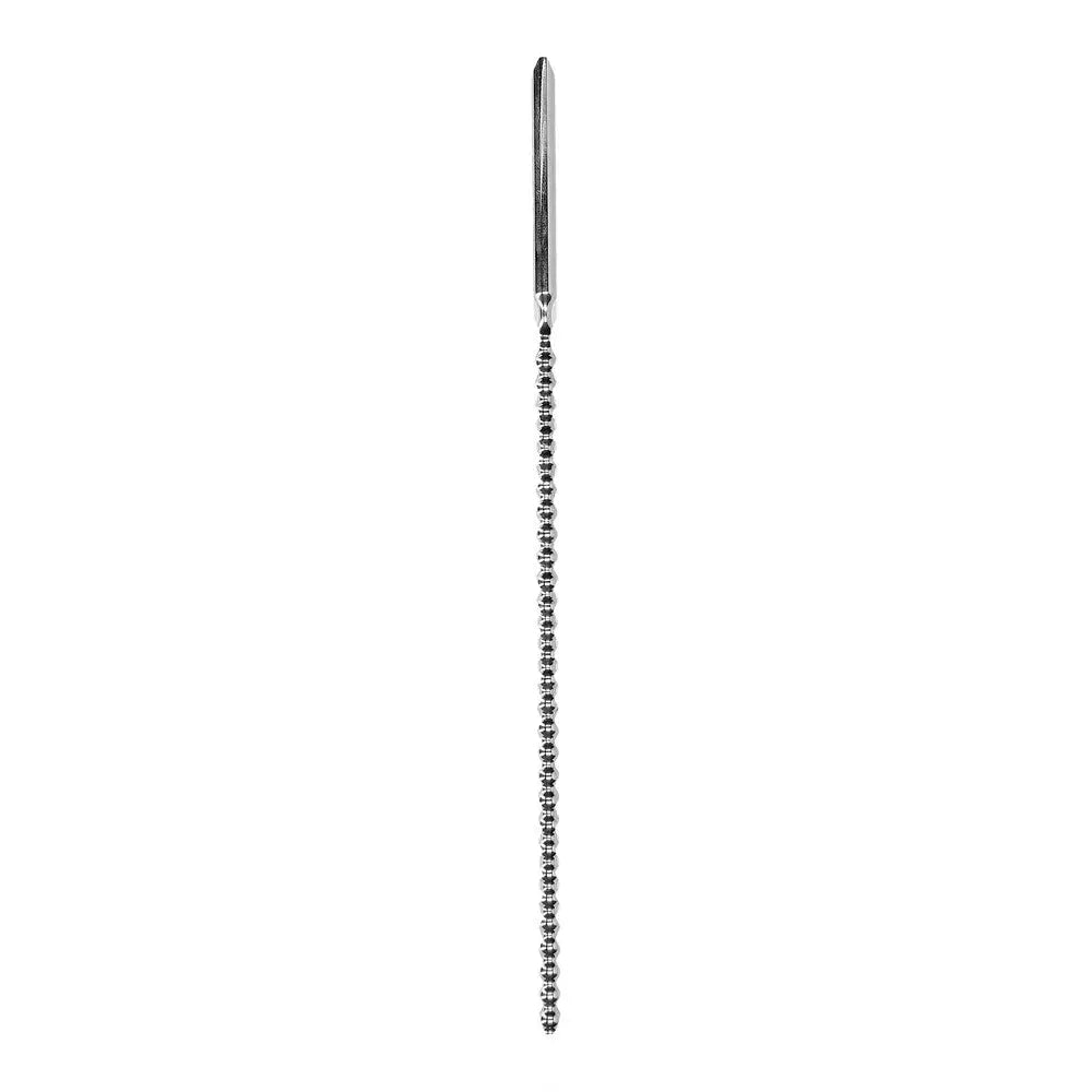 9.5-inch Ouch Urethral Sounding Stainless Steel Silver Dilator - Peaches and Screams
