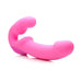 9.5-inch Silicone Pink Rechargeable Vibrating Strapless Strap On Dildo - Peaches and Screams