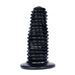 9.75 - inch Vinyl Massive Black Dildo With Suction Cup Base - Peaches and Screams