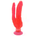 9-inch Pipedream Red Jelly Double-penetrator Waterproof Vibrator - Peaches and Screams