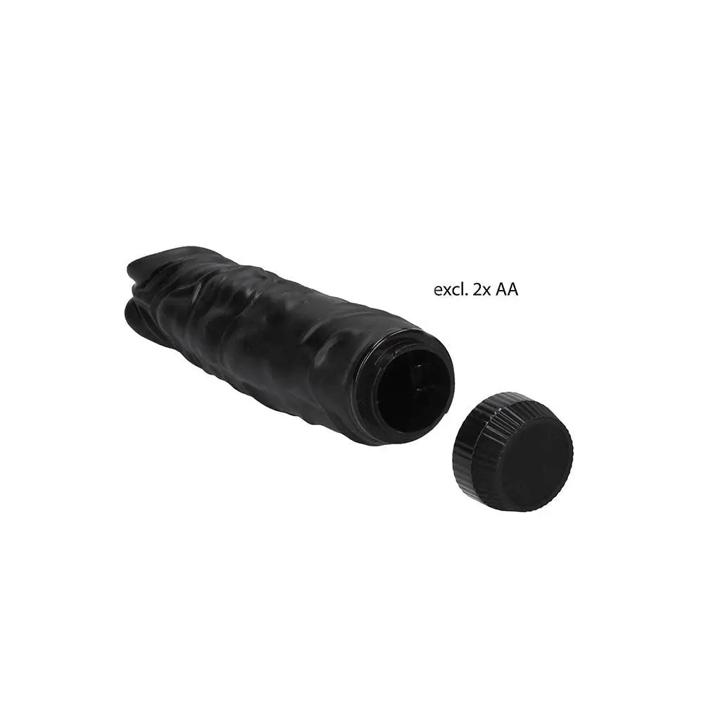 9 - inch Shots Black Large Multi - speed Realistic Vibrator - Peaches and Screams