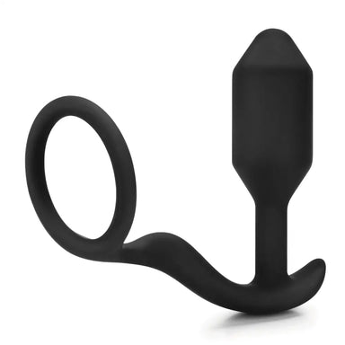 9-inch Silicone Black Large Anal Butt Plug With Cock Ring - Peaches and Screams