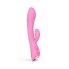 9 inch silicone pink extra powerful rechargeable rabbit vibrator - peaches and screams