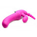 9 - inch Silicone Pink Vibrating Strapless Strap - on For Lesbian Couples - Peaches and Screams