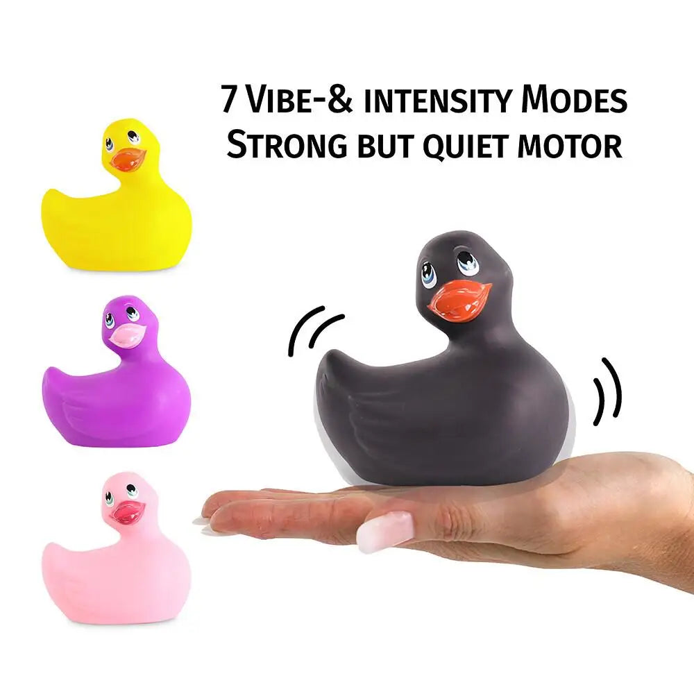 Big Teaze Black Duckie Multi-speed Waterproof Clitoral Vibrator - Peaches and Screams