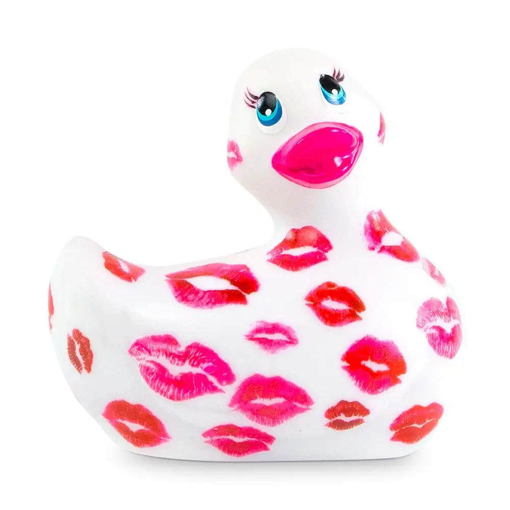 Big Teeze White and Pink Duckie Discreet Waterproof Clitoral Vibrator - Peaches and Screams