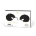 Bijoux Indiscrets Black Slight Feather Handcuffs For Couples - Peaches and Screams