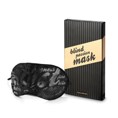 Bijoux Indiscrets Passion Black Satin Mask - Peaches and Screams