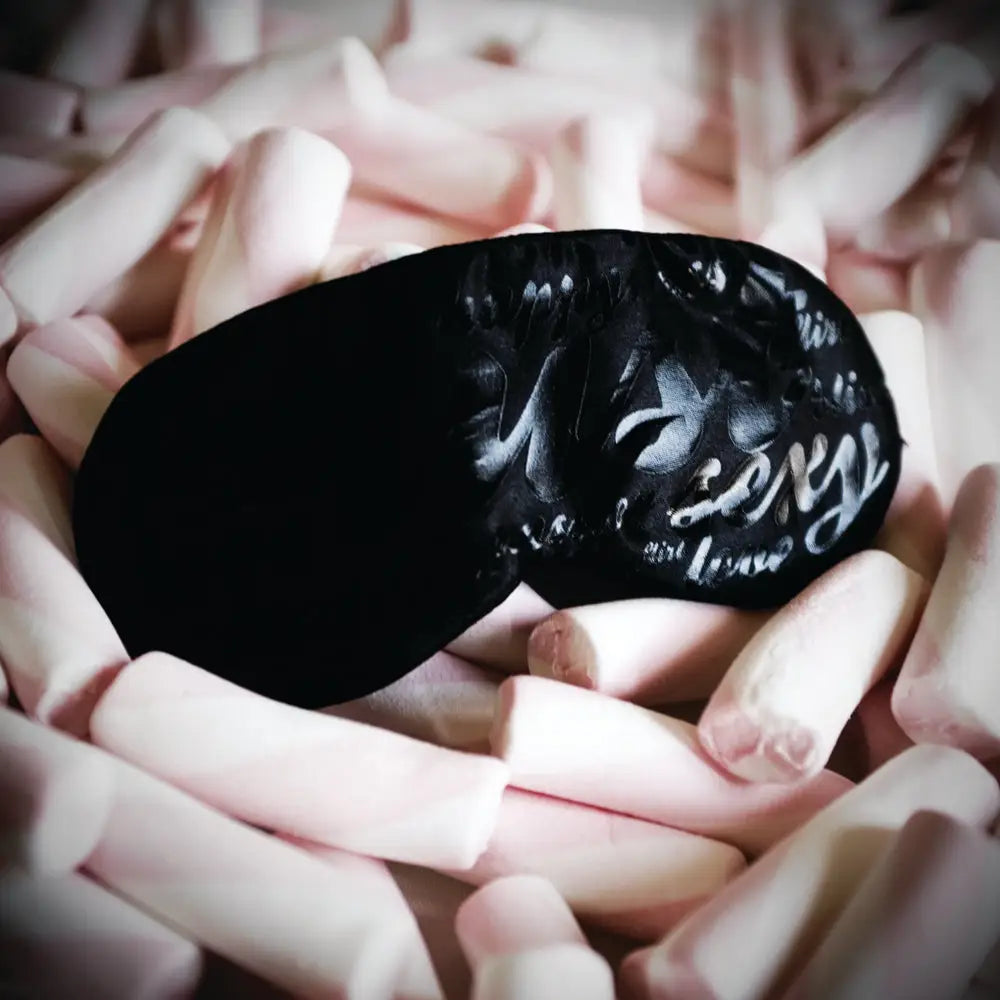 Bijoux Indiscrets Passion Black Satin Mask - Peaches and Screams