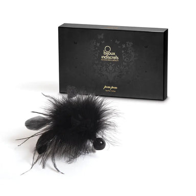 Bijoux Indiscrets Pom Black Feather Tickler - Peaches and Screams