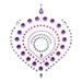 Bijoux Indiscrets Purple Flamboyant Rhinestone Body Jewellery - Peaches and Screams