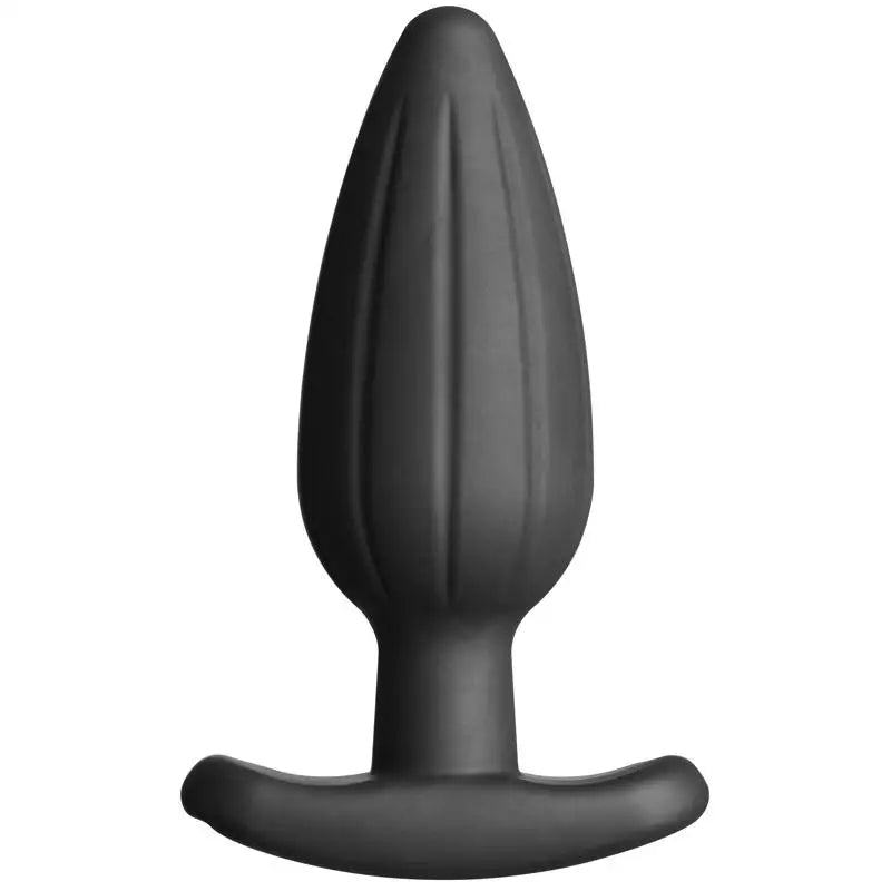 Black 6 - inch Electrastim Noir Rocker Large Electro Butt Plug - Peaches and Screams