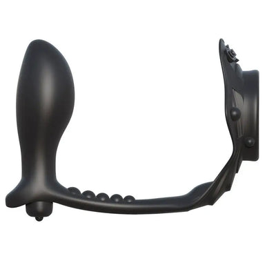 Black Vibrating Prostate Stimulator And Cock Ring Removable Bullet - Peaches Screams