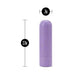 Blush Novelties Silicone Purple Biodegradable Rechargeable Bullet Vibrator - Peaches and Screams