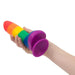 Bms Enterprises Silicone Rainbow Penis Dildo With Suction Cup - Peaches and Screams