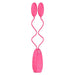 Bswish Pink Classic Double Mini Vibrating Egg With Remote - Peaches and Screams