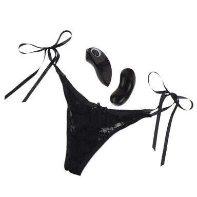 California Exotic Black 10 Function Remote Control Thong - Peaches and Screams