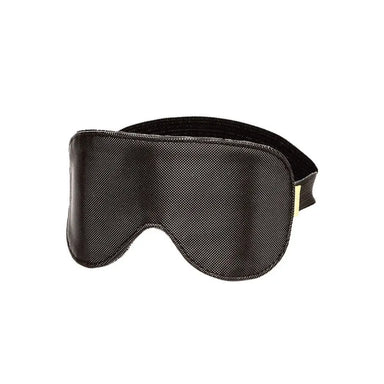 California Exotic Black Faux Leather Blackout Eye Mask For Bdsm Couples - Peaches and Screams