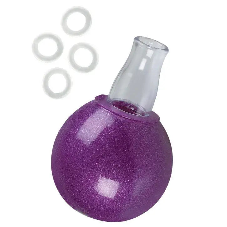 California Exotic Purple Nipple Erector Bulb Pump With 4 O-rings - Peaches and Screams