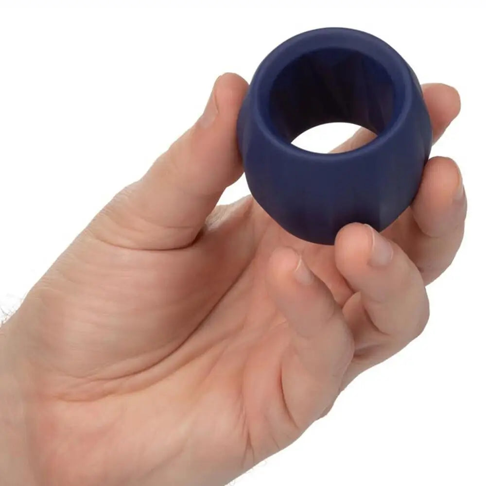 California Exotic Silicone Stretchy Black Ultra Soft Cock Ring - Peaches and Screams