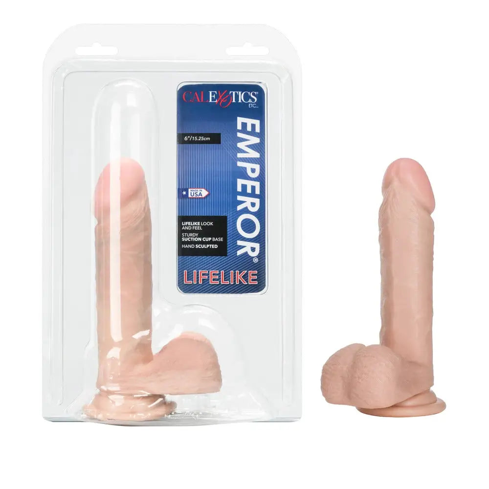 Colt 6-inch Realistic Feel Flesh Pink Penis Dildo with Balls - Peaches and Screams