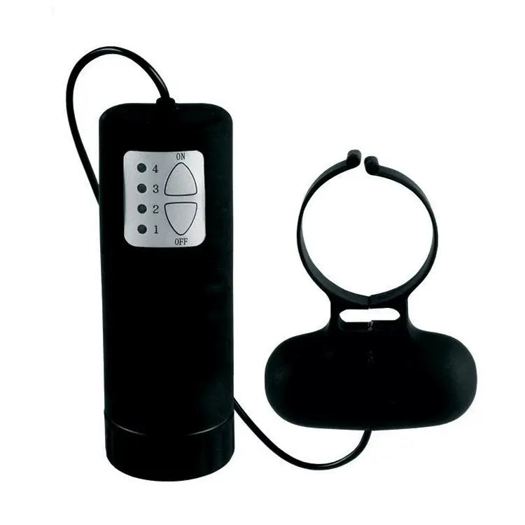 Colt Black Remote - control Cock Love Ring With Vibrating Bullet - Peaches and Screams
