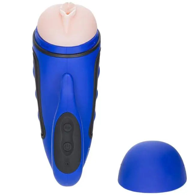 Colt Blue Rechargeable Vibrating Pocket Pussy With 30-functions For Men - Peaches and Screams