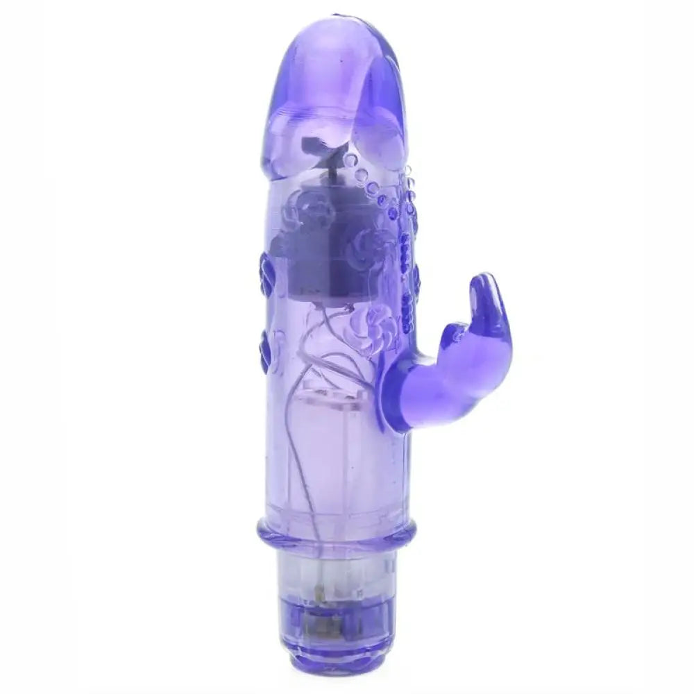 Colt Clear Blue Rabbit Vibrator with 9 Powerful Functions and Clit Stim - Peaches and Screams