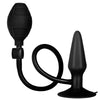 Colt inflatable medium black silicone anal butt plug - peaches and screams