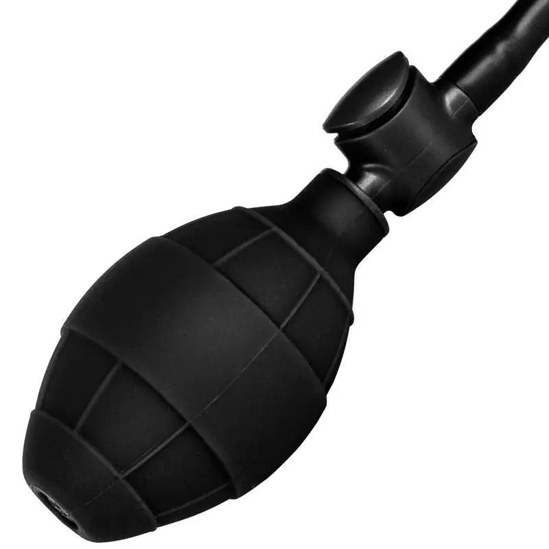 Colt Inflatable Medium Black Silicone Anal Butt Plug - Peaches and Screams