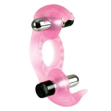 Colt Pink Triple Orgasms Nubbed Vibrating Stretchy Cock Ring - Peaches and Screams