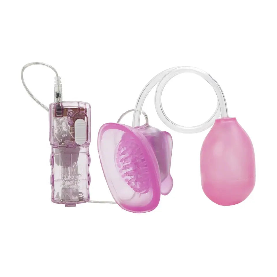 Colt Pink Wired Female Vibrating Pussy Sucker With Pump - Peaches and Screams