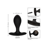 Colt silicone black weighted plumper inflatable butt plug - peaches and screams