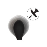 Colt silicone black weighted plumper inflatable butt plug - peaches and screams