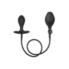 Colt silicone black weighted plumper inflatable butt plug - peaches and screams