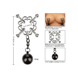 Colt stainless steel silver 4 point weighted nipple press - peaches and screams