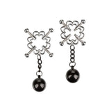 Colt stainless steel silver 4 point weighted nipple press - peaches and screams