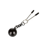 Colt stainless steel silver weighted tweezer nipple clamps - peaches and screams