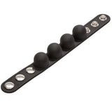 Colt stretchy black weighted ball stretcher cock ring - peaches and screams
