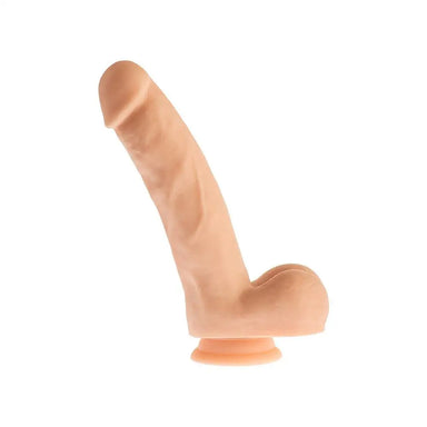 Dream Toys 8.3-inch Flesh Pink Realistic Dildo With Suction Cup And Balls - Peaches Screams