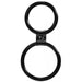 Durable Black Silicone Dual Cock Ring And Balls Ring For Men - Peaches and Screams