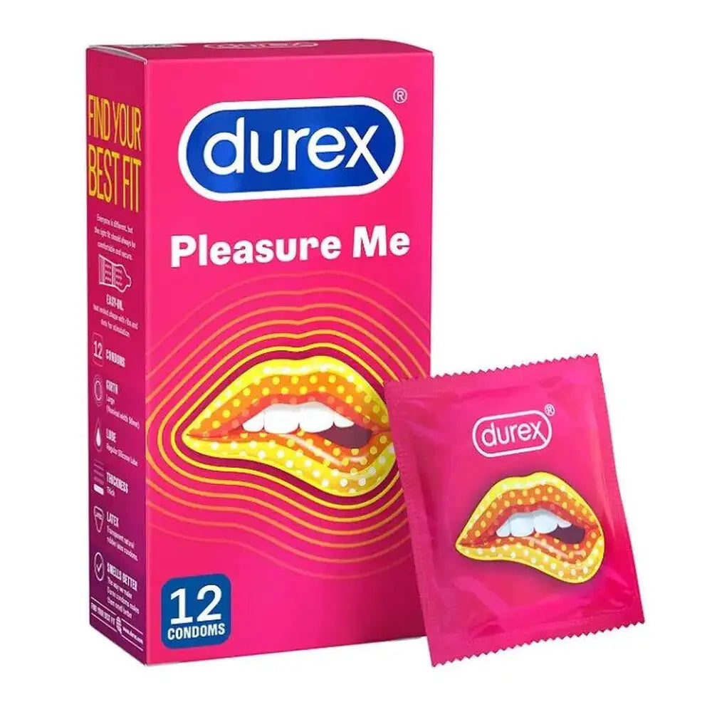 Durex Latex Clear Male Ribbed and Dotted Condoms 12 Pack - Peaches and Screams