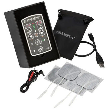 Electrastim Black Rechargeable Electro Stimulation Pack - Peaches and Screams