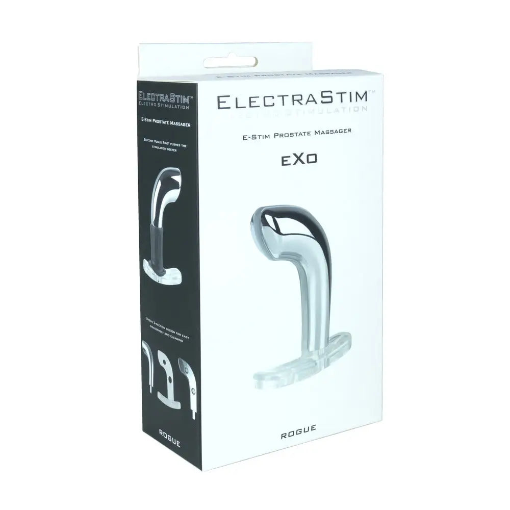Electrastim Stainless Steel Silver Medium Prostate Massager - Peaches and Screams